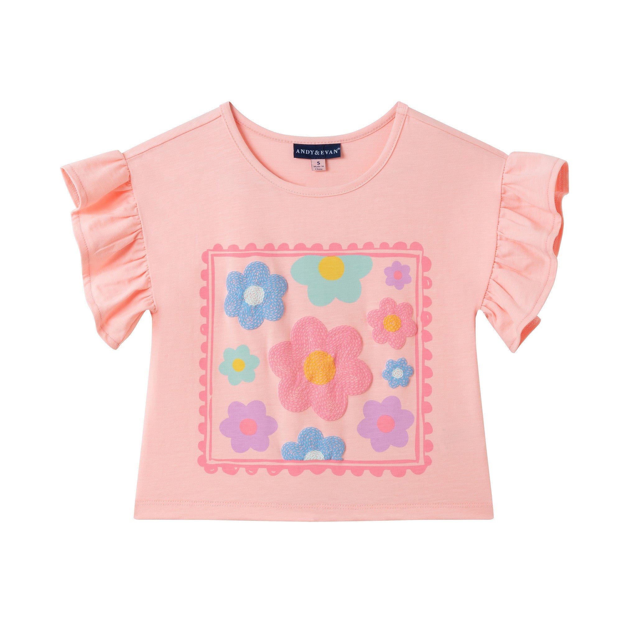 Jersey Ruffle Tee | Rose Pink – Andy & Evan