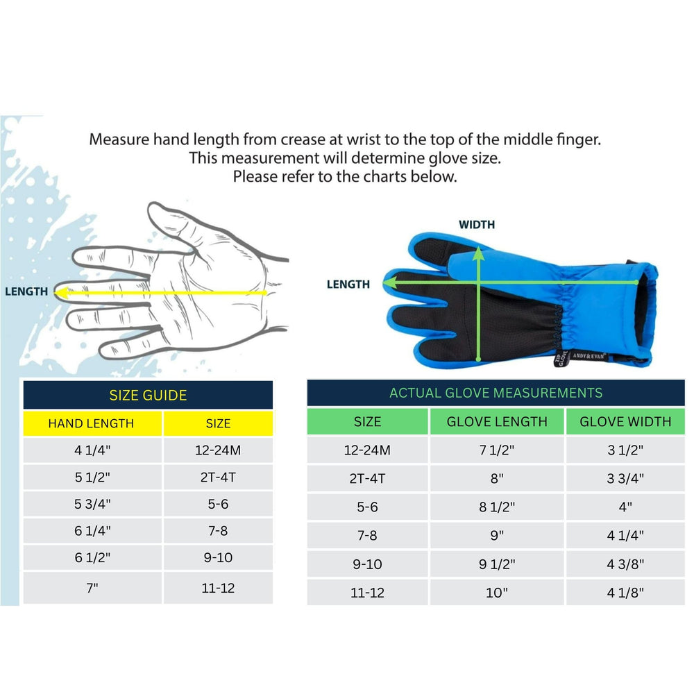 Winter & Ski Glove powered by ZIPGLOVE™ TECHNOLOGY | Blue - Andy & Evan