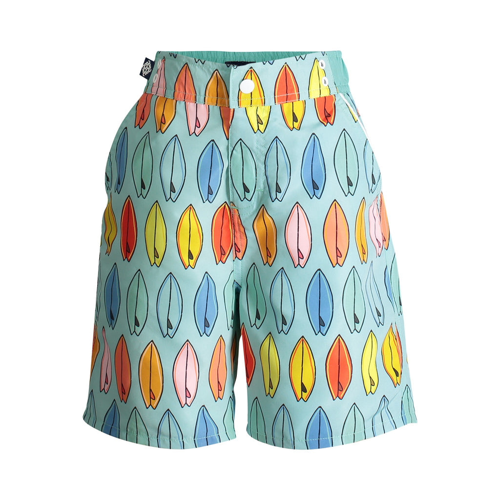 UPF 50 Surfboards Swim Trunks (Fabric recommended by The Skin Cancer Foundation) - Andy & Evan