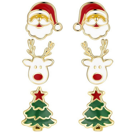 Set of 3- Holiday Earrings