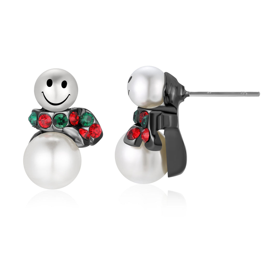 Snowman Holiday Earrings - Andy & Evan