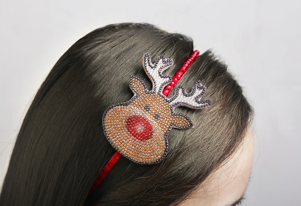 Girl's Holiday Headband- Rudolf - Andy & Evan
