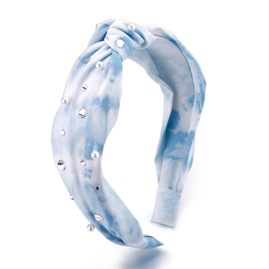Blue Knot Tie Dye Headband