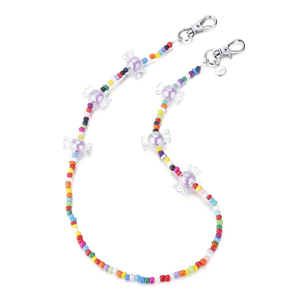 Girls 20" Bead Necklace & Mask Chain - Andy & Evan