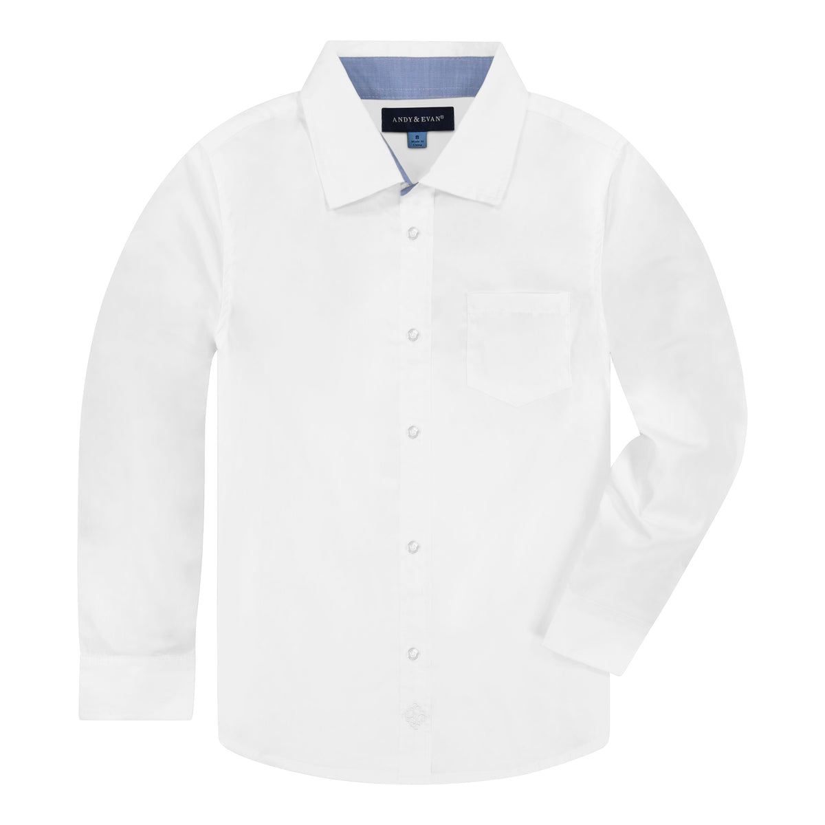 Andy And Evan| White Poplin Button-down – Andy & Evan