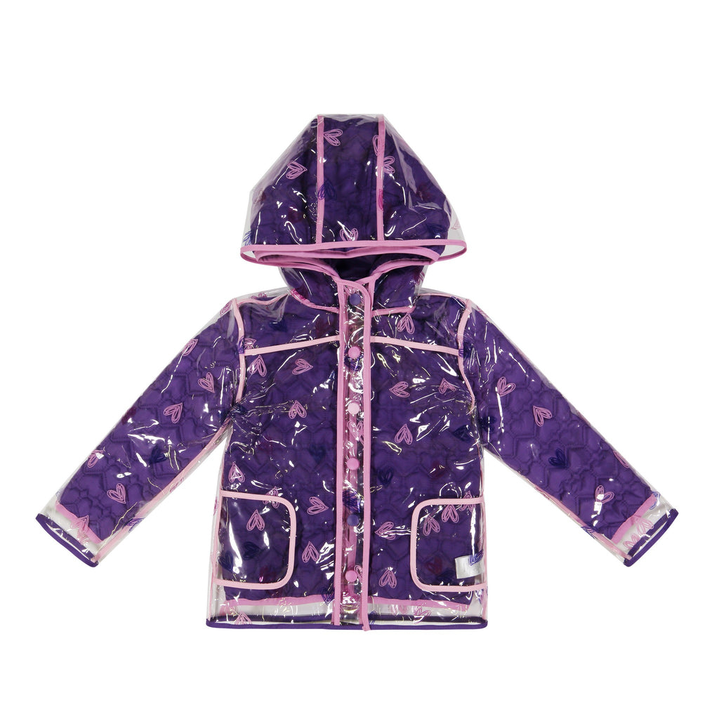 Infant Girls Purple Hearted Peek-Through™ Jacket - Andy & Evan