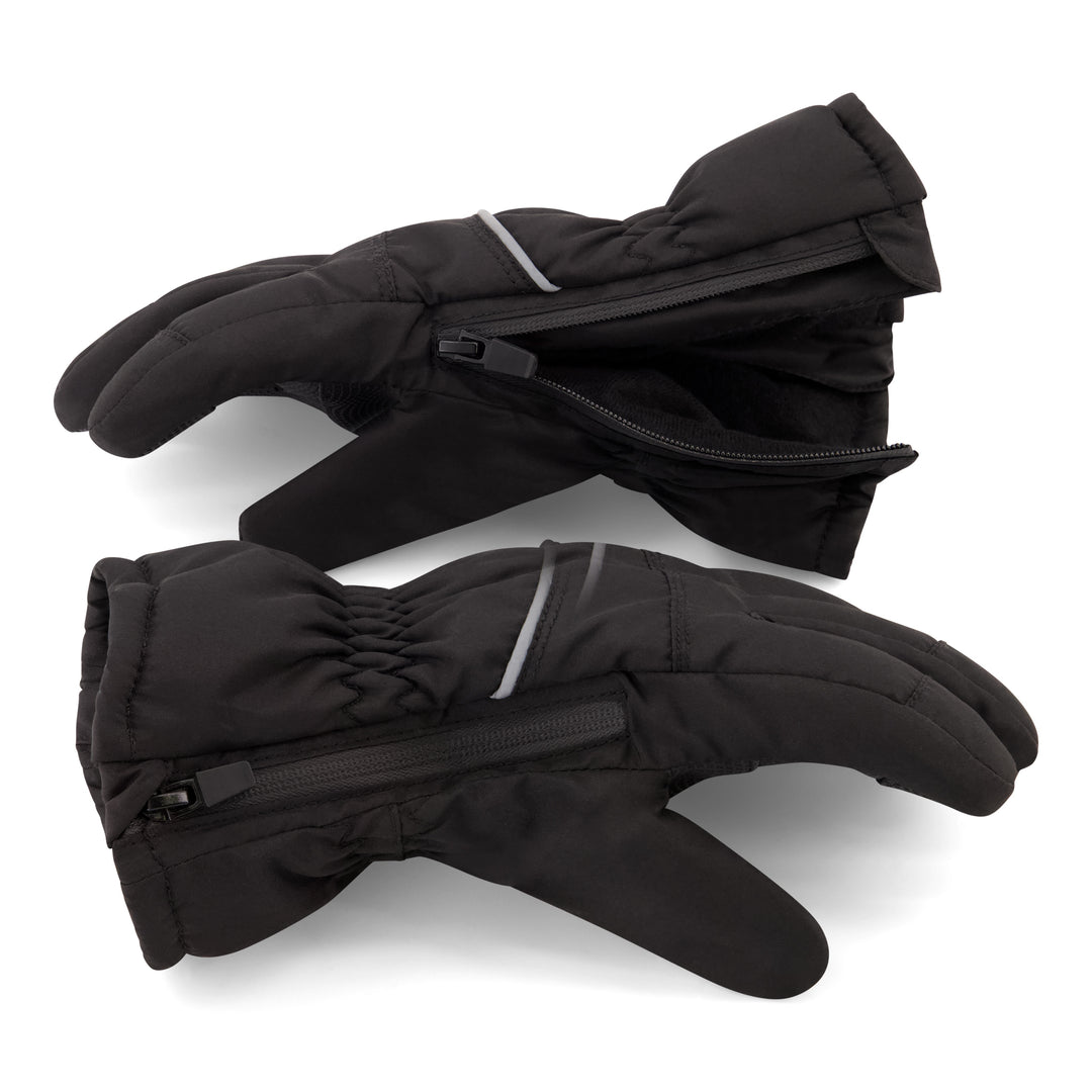 Winter & Ski Glove powered by ZIPGLOVE™TECHNOLOGY |Black – Andy & Evan