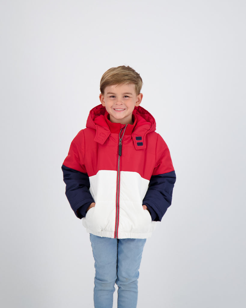 Boys Colorblocked Puffer Jacket - Andy & Evan