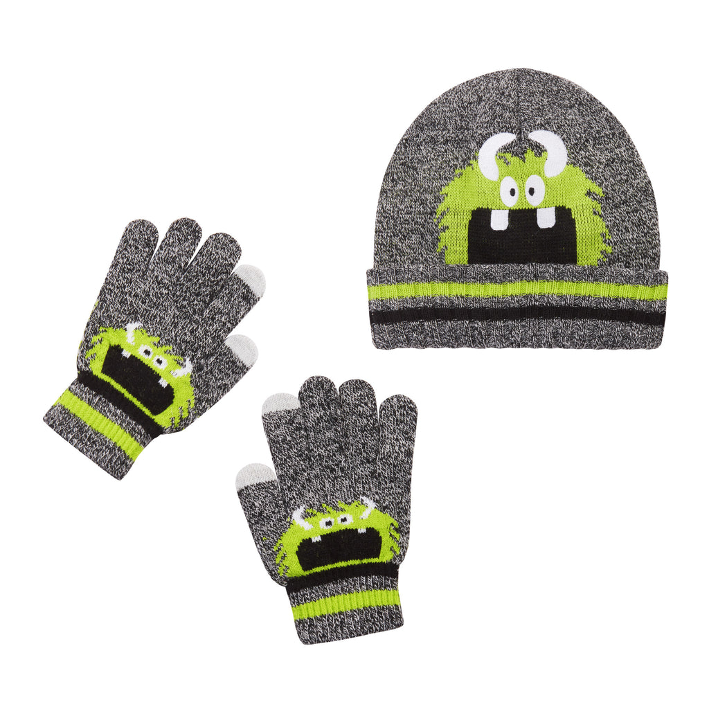 Green Monster Hat & Gloves Set - Andy & Evan
