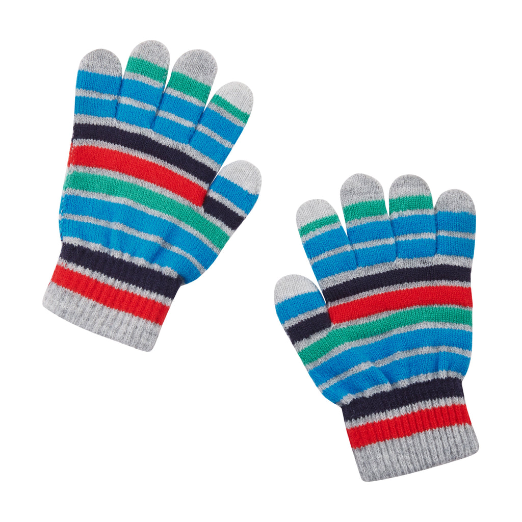 Multi Stripe Winter Hat & Glove Set - Andy & Evan