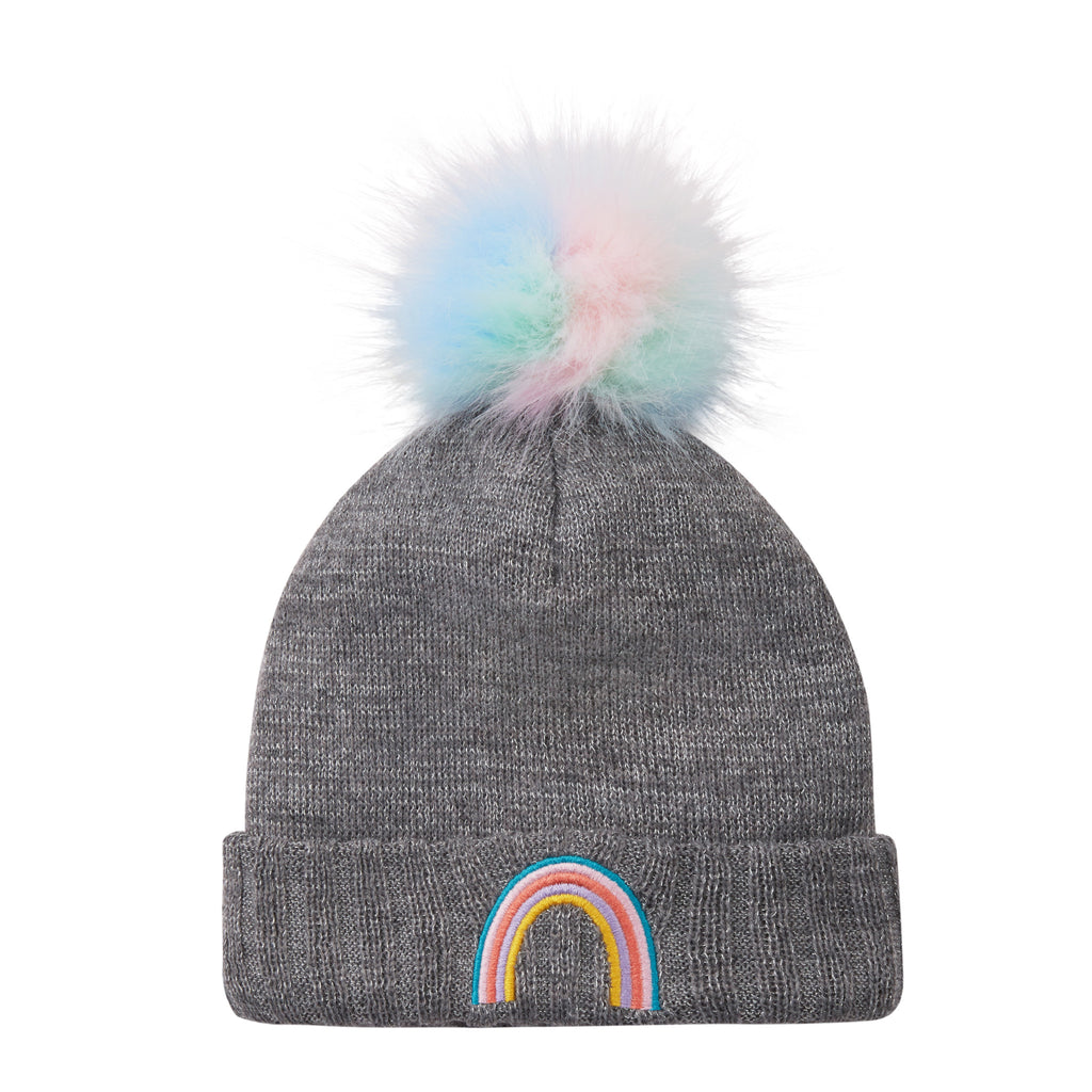 Grey Rainbow Winter Hat & Glove Set - Andy & Evan