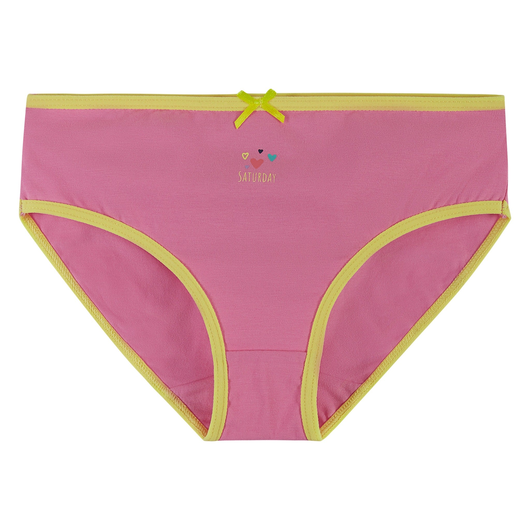 Vaenait Girls Underwear Bikini Brief 3-pack - Love Elephant / Neon