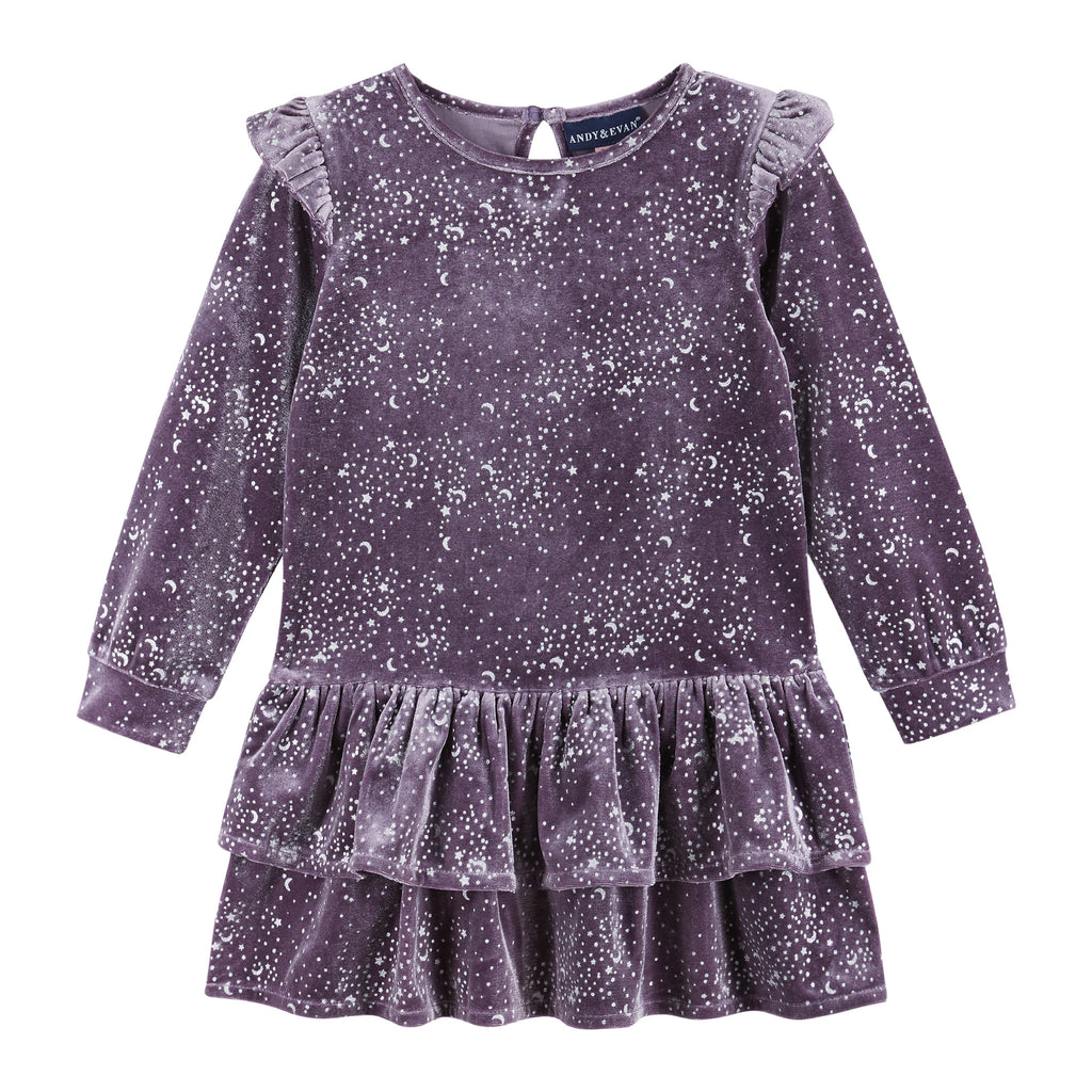 Purple Star Speckled Dress - Andy & Evan