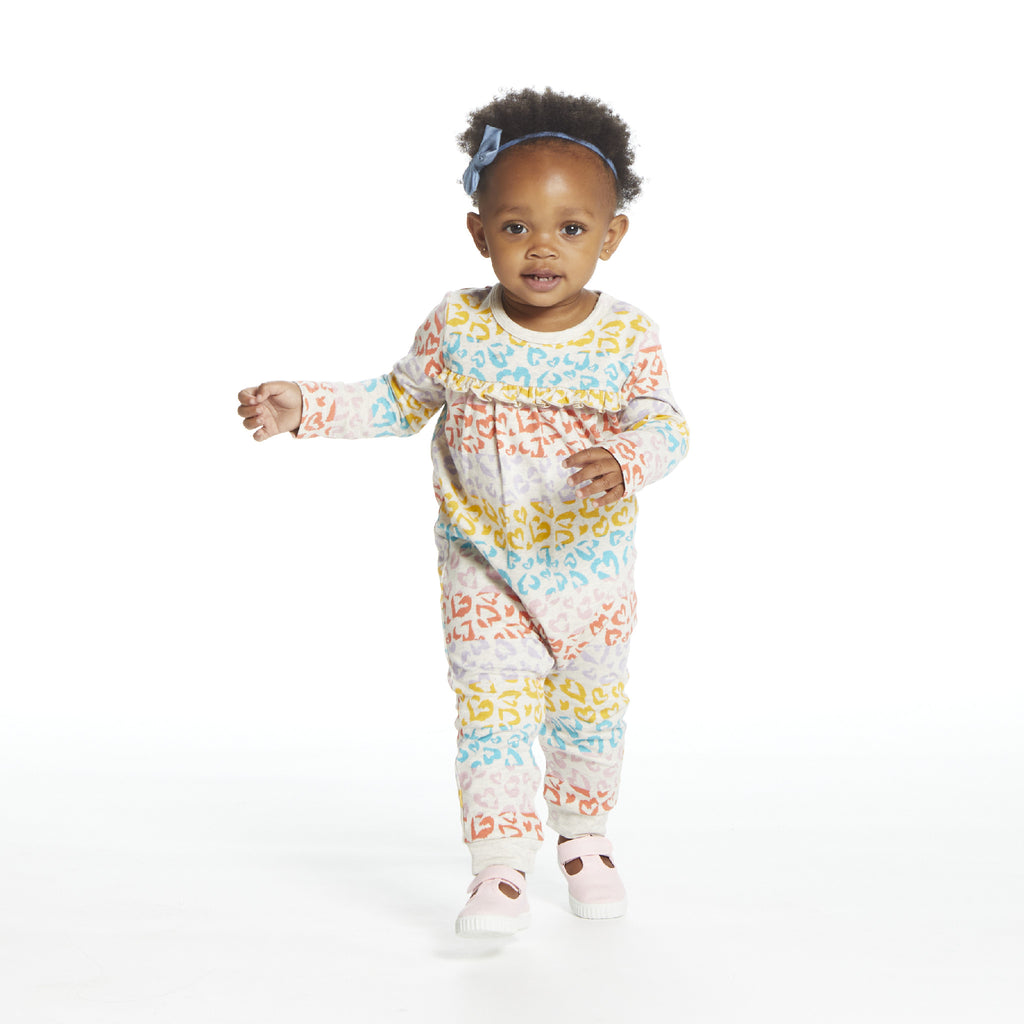 Baby Girls Colorful Heart Romper with Headband - Andy & Evan