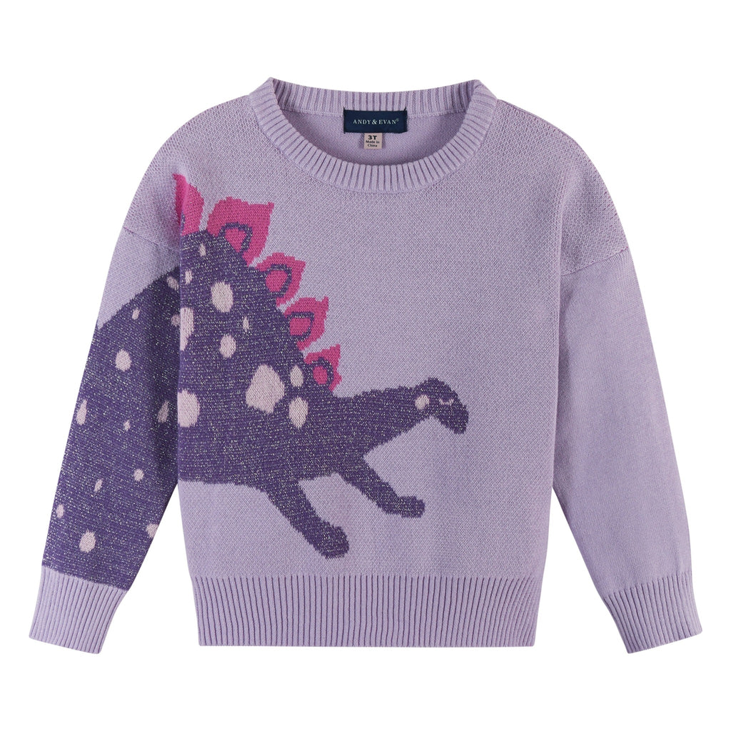 Purple Stegosaurus Sweater Set - Andy & Evan