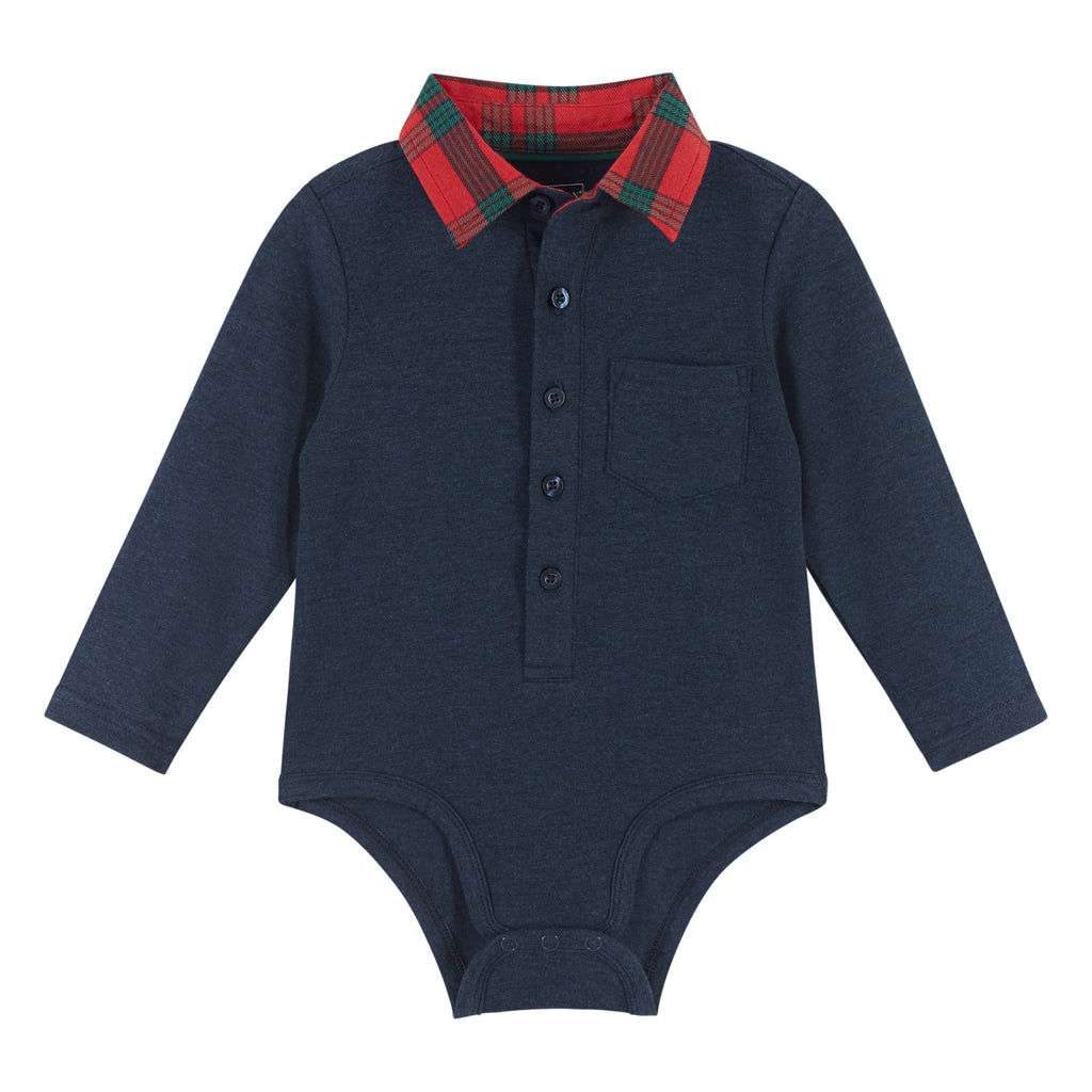 Infant Navy Holiday Shirtzie® Set - Andy & Evan