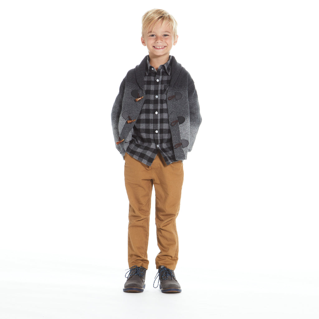 Marled Ombre Toggle Cardigan Sweater Set - Andy & Evan