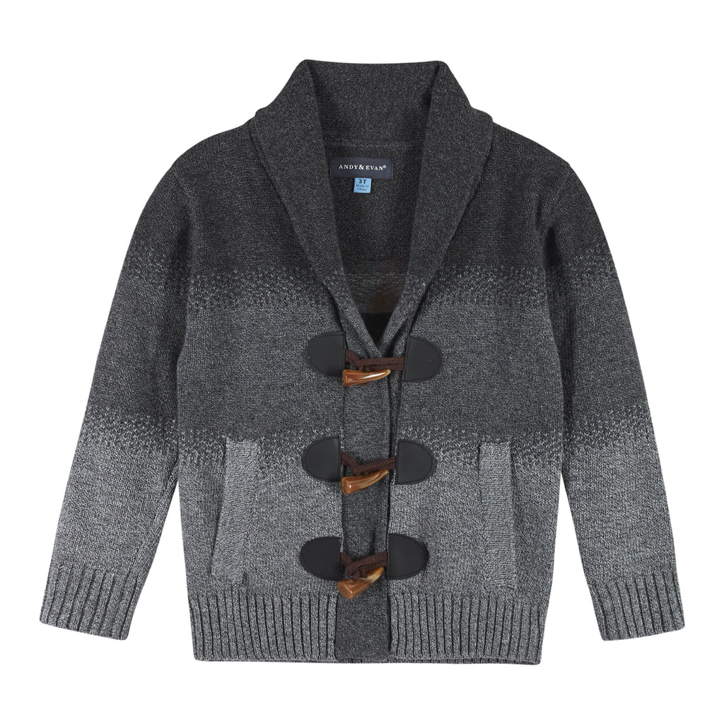 Infant 3-Piece Marled Ombre Toggle Cardigan Sweater Set - Andy & Evan