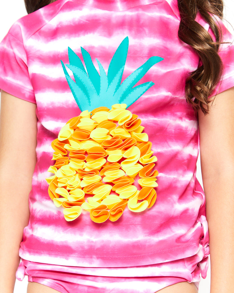 Girls Striped Pineapple 2-Piece Swimsuit - Andy & Evan