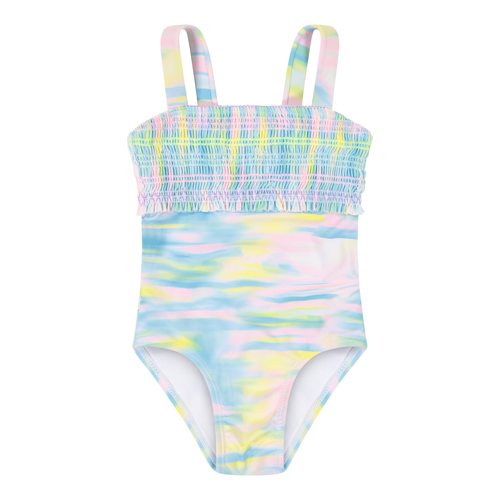 Girls Pastel Tie Dye 1-Piece Swimsuit - Andy & Evan
