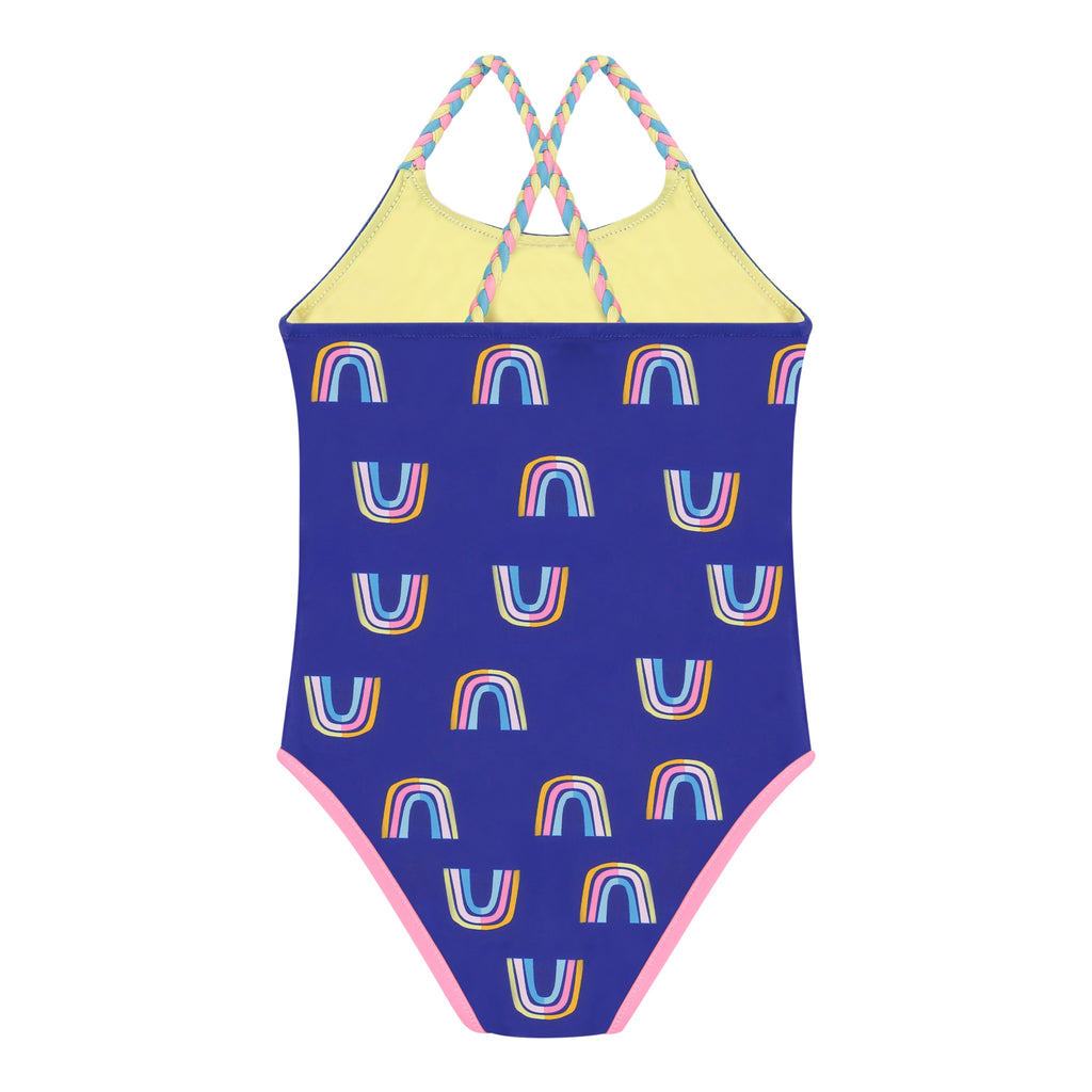 Purple and Ombre Reversible Rainbow Swimsuit - Andy & Evan