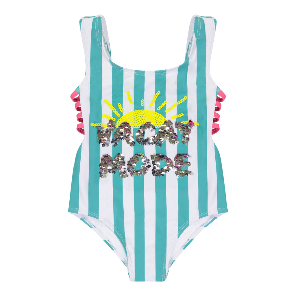 Girls Vacay Mode 1-Piece Swimsuit (Size 8 -16 Years) - Andy & Evan