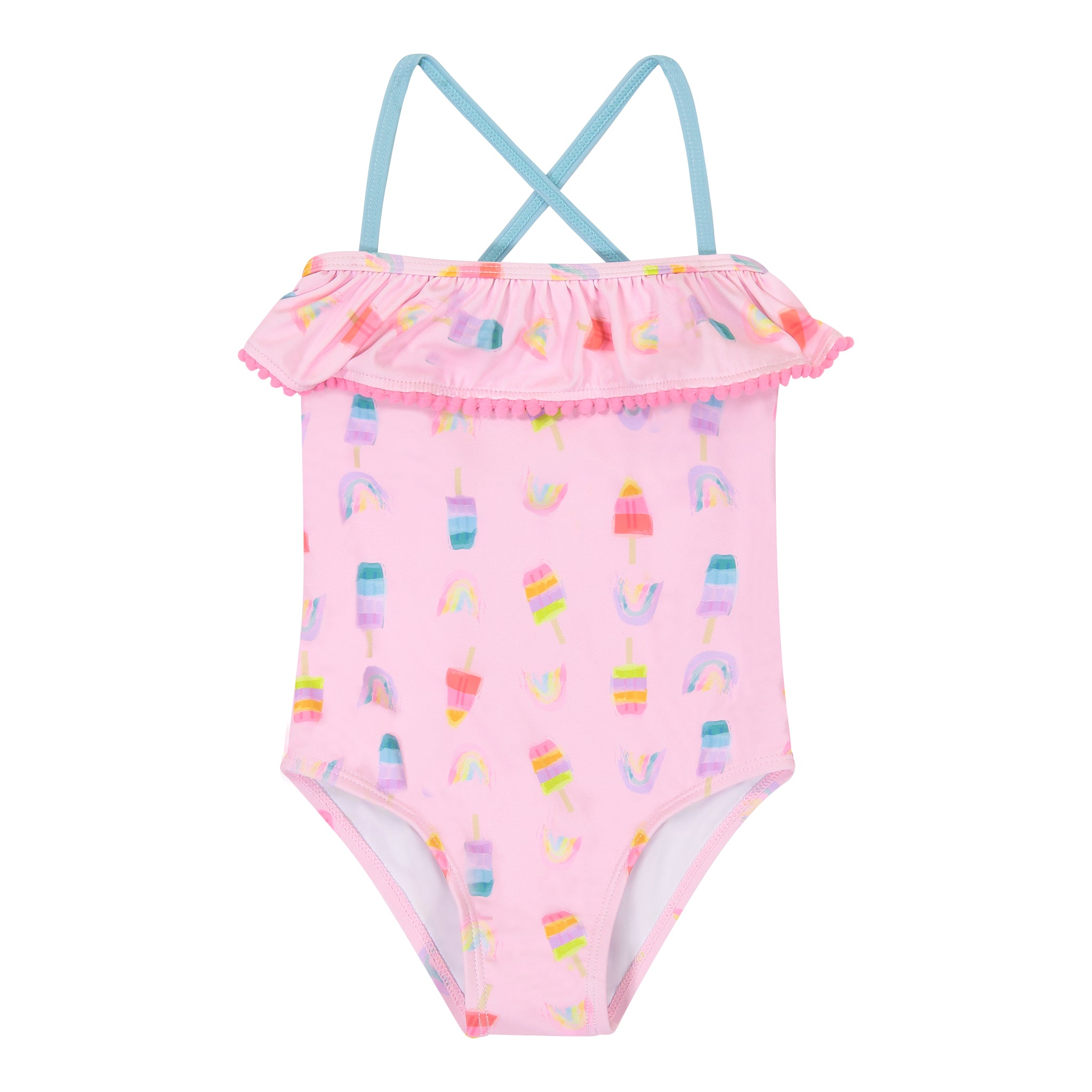 Girls Popsicle Print 1-Piece Swimsuit – Andy & Evan