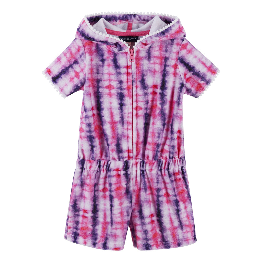 Tie Dye French Terry Romper Cover-Up - Andy & Evan