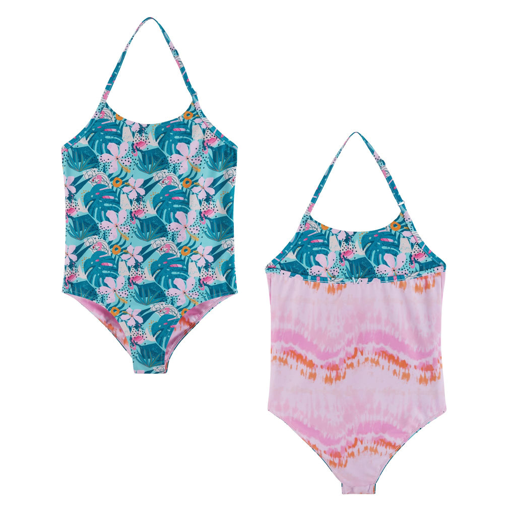 Tween UPF 50+ Reversible Swim Suit | Multicolor - Andy & Evan
