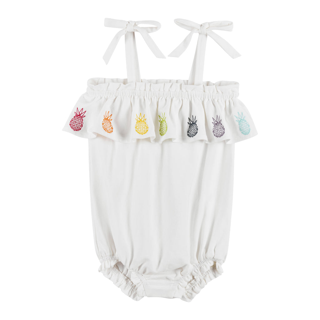 Baby Girls Pineapple Bubble Playsuit - Andy & Evan