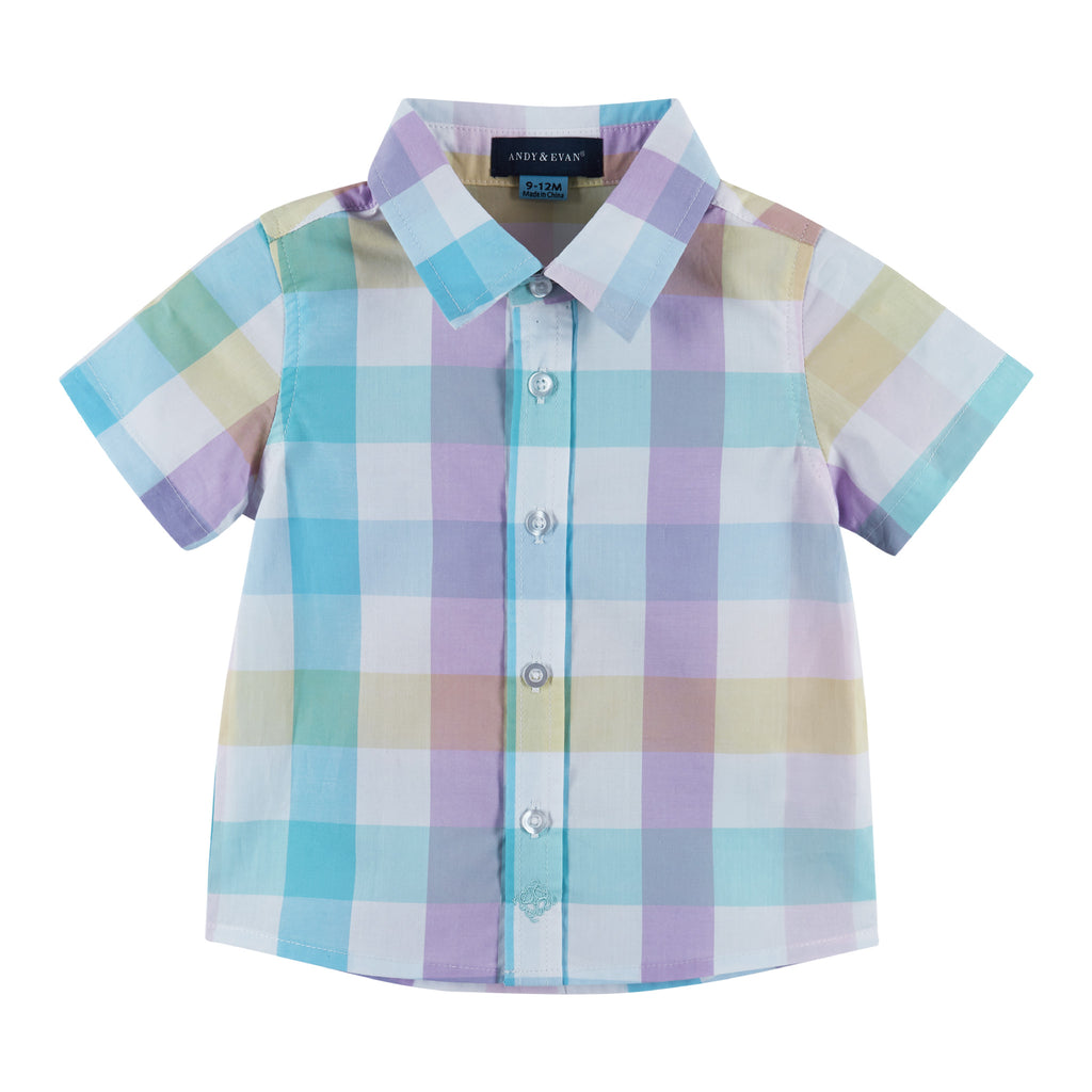 Baby Boys Buttondown Plaid Shirt Set - Andy & Evan