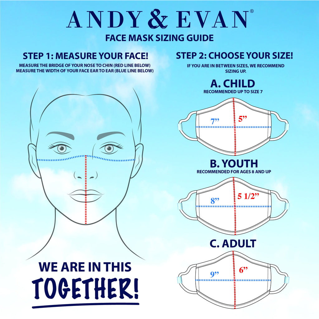 Boys Child (2-7) Face Masks (4-Pack) - Andy & Evan